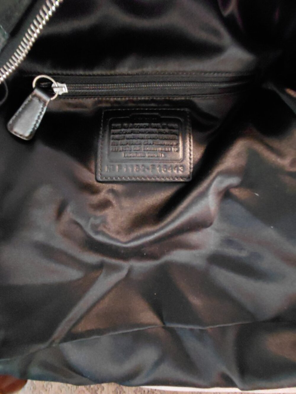 Coach Ashley Black Signature C Jacquard and Leather Satchel - Picture 10 of 10